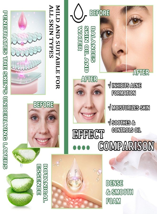 DuoZeng Skin Care Kit,Skincare Gift Set with Facial Cleanser,Toner,Serum,Eye Cream, Face Cream,Exfoliating Gel,Sleeping Lip Mask & 3 Pcs Aloe Vera Mask Kit for Women(10 Count) - Image 3